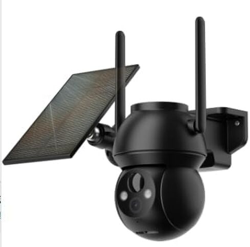 Solar Security Cameras Wireless Outdoor, WiFi Camera Outdoor 2K 360° View Battery Powered , Cameras For Home Security With Spotlight Color Night Vision Motion Sensor 2-Way Talk IP65 SD/Cloud Storage in Saudi Arabia