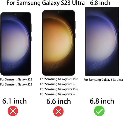 2 حزمة من الزجاج المقسى المضاد للخصوصية باللون الأزرق لهاتف Samsung Galaxy S23 Ultra Mirror Anti-Spy Screen Protector Film مطلي بالكهرباء متدرج ملون يدعم فتح الإصبع 6.8 بوصة in Kuwait