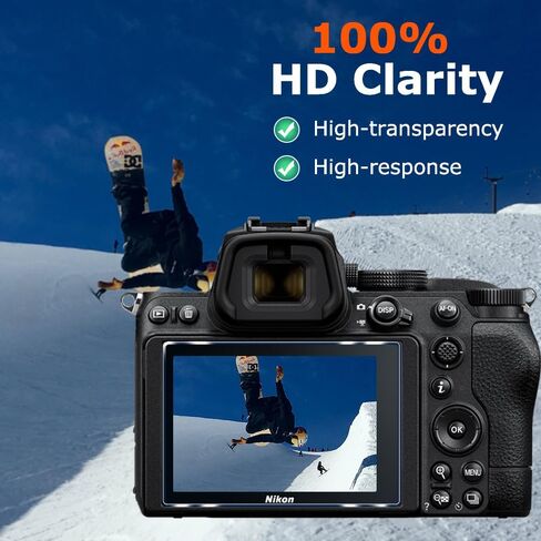 عبوتان من زجاج واقي شاشة الكاميرا Nikon Z8 Z9 Z5 Z6 Z7 Z7II Z6II، واقي شاشة زجاجي مقوى ممتاز صلابة 9H مضاد للخدش وخالي من الفقاعات لكاميرا Nikon Z8 Z9 Z5 Z6 Z7 Z7 II Z6 II in Kuwait