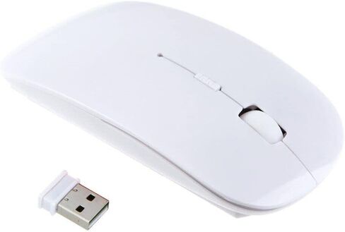 2.4GHz USB Wireless Optical Mouse Mice for Apple Mac MacBook Pro Air PC (White) in Saudi Arabia