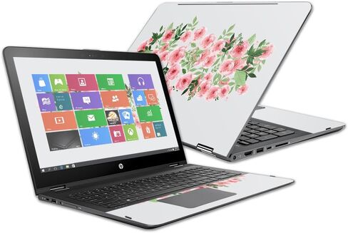 Mightyskins Skin متوافق مع Hp Envy X360 15z 15" (2016) - الكركديه | غطاء ملتف من الفينيل واقٍ ومتين وفريد ​​من نوعه | سهل التطبيق والإزالة وتغيير الأنماط | صنع في الولايات المتحدة الأمريكية in Saudi Arabia