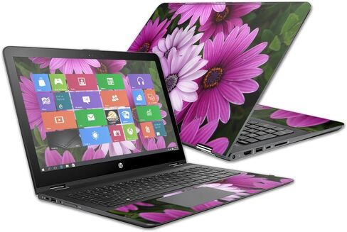 Mightyskins Skin متوافق مع Hp Envy X360 15z 15" (2016) - الكركديه | غطاء ملتف من الفينيل واقٍ ومتين وفريد ​​من نوعه | سهل التطبيق والإزالة وتغيير الأنماط | صنع في الولايات المتحدة الأمريكية in Saudi Arabia