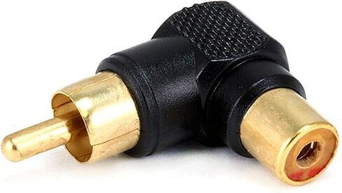 Monoprice 107233 RCA Plug to RCA Jack Adaptor، مطلي بالذهب الأسود in Saudi Arabia