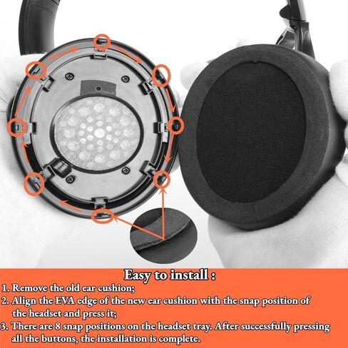 غطاء وسائد الأذن السميكة TT-BH22 متوافق مع قطع غيار سماعات الأذن TaoTronics TT-BH22 SoundSurge 22 ANC in Saudi Arabia