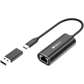 Origo OU300N USB C to Gigabit Ethernet Adapter Aluminum 2-in-1 (Thunderbolt 4/3) for Windows, Mac OS, iPad OS and More, Black in Saudi Arabia