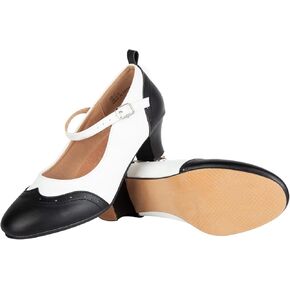 Character Shoes for Women Dance Shoes,Stylish Ankle Strap Heels for Ballroom,Salsa,Tango