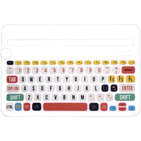 WYGCH- غطاء لوحة مفاتيح سيليكون رفيع للغاية متوافق مع لوحة المفاتيح Logitech K480 للأجهزة المتعددة، خط قوس قزح مبتكر لحماية البشرة in Kuwait