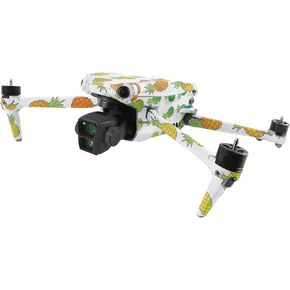 MightySkins Skin Compatible with DJI Air 3 - Rainbow Pineapples | Protective, Durable, and Unique Vinyl Decal wrap Cover | Easy to Apply
