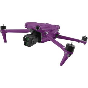 MightySkins Skin Compatible with DJI Air 3 - Solid Purple | Protective, Durable, and Unique Vinyl Decal wrap Cover | Easy to Apply, Remove, and Change Styles
