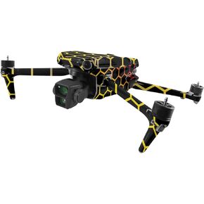 MightySkins Skin Compatible with DJI Air 3 - Primary Honeycomb | Protective, Durable, and Unique Vinyl Decal wrap Cover | Easy to Apply