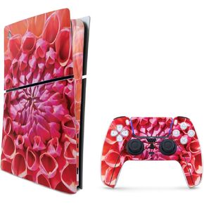 MightySkins Skin Compatible with Playstation 5 Slim Digital Edition Bundle - Mum Closeup | Protective, Durable, and Unique Vinyl Decal wrap Cover | Easy to Apply | Made in The USA