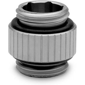 EKWB EK-Quantum Torque Micro Male to Male Extender Fitting, 7mm, Satin Titanium