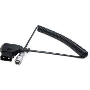 BMPCC 4K 6K Pro G2 to D-Tap Power Cable for Blackmagic Pocket Cinema Camera Weipu 2 Pin Female Coiled Cable -13 up to 39 inch