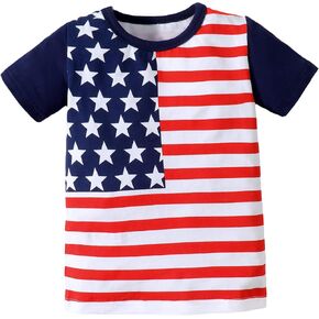 LYSMuch 4th of July Baby Boys Girls Romper Independence Day Outfit American Flag Bodysuit Toddler Patriotic clothes