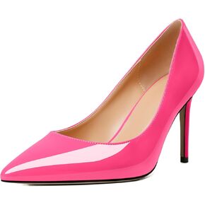YODEKS Women's Pointed Toe High Heel Pumps Slip On Elegant Stiletto Heel Dress Shoes