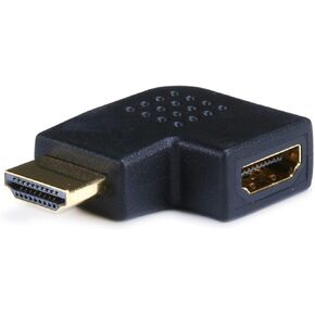 Monoprice HDMI Right Angle Port Saver Adapter (Male to Female) - 90 Degree - Vertical Flat Left