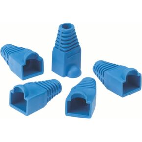 IDEAL Industries, Inc. 85-380 RJ-45 Snagless Strain Boots, for CAT5e, CAT6 Twisted Pair Cables, 5.5mm cable, Blue, 25 Boots