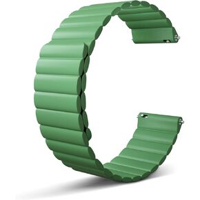 Magnetic Watch Band, Silicone Watch Strap 20mm 22mm Smartwatch Bands, Quick Release Wristband Adjustable Magnetic Closure Women Men Watch Belt Compatible with Galaxy Gear S2 S3 GT2 Fenix 5S Plus