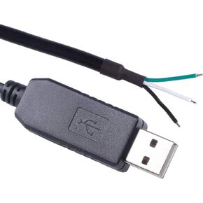 USB Serial Cable RS232 Converter Wire End 3 Pins WE 3P Adapter 6ft