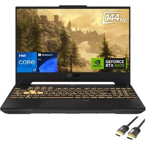 ASUS TUF Gaming Laptop, 15.6" FHD Display, 13th Gen 10-Core i7-13620H (Up to 4.90 GHz), GeForce RTX 4070, 32GB DDR5, 2TB NVMe 4.0, WiFi 6, Backlit KB, RJ45, TB 4, HDMI, PDG HDMI Cable, Win 11 Pro