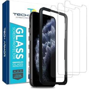 Tech Armor Ballistic Glass Screen Protector Designed for New Apple iPhone 11 Pro Max and iPhone Xs Max 6.5 Inch 2019 Tempered Glass 3 Pack