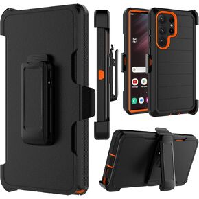 Takfox Galaxy S23 Ultra Case, for Samsung S23 Ultra Belt Clip Holster Phone Case Kickstand Protective Rugged Heavy Duty Shockproof Dustproof Durable Cover for Samsung Galaxy S23 Ultra (Black/Black)