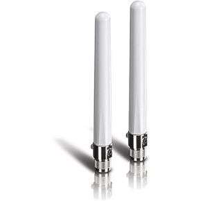TRENDnet 4/6 dBi Surge Outdoor Dual Band Omni Antenna Kit, Replaceable Surge Protection Fuse, TEW-AO46S