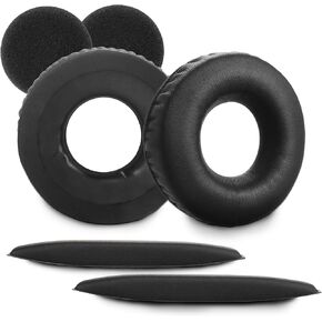 HD25 Replacement Ear Pads Headband Compatible with Sennheiser HD25-1, HD25-II, HD25SP, HD25SP-II Headphones Ear Cushions, Headset Earpads, Ear Cups Cover Repair Parts