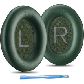 AHG QuietComfort ear pads replacement cushion compatible with Bose QuietComfort (2023), QC45 QCSE QC35 QC35 II noise cancelling headphones - Moonstone Blue. Extra Thick | Superior Comfort/Durability