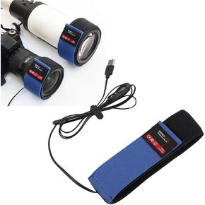 USB Lens Heater, Loop Lens Heater with 3 Temperature Adjustable, Lens Warmer Lens Dew Heater Strip for Telescopes, Viewfinders, Digital Cameras (545mm)