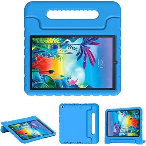 Case for LG G Pad 5 10.1, Shockproof Lightweight Convertible Handle Stand Kid-Proof Protection Cover Compatible with LG G Pad5 LM-T600 10.1 Inch Tablet 2019 Released, Blue
