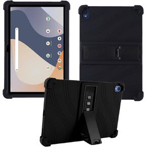 Case for Walmart ONN 10.1 Tablet Cover Gen 4 2024 Tablet(Model:100135925),Kids Friendly Soft Silicone Adjustable Stand Cover for Onn 10.1 inch Tablet Case 2024 Model Tablet(Black)