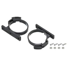 MECCANIXITY Water Tank Hoop, Water Cooling Reservoirs Acrylic Black Dia 50mm for Cylindrical Computer Liquid Water Cooling Radiator Pack of 2