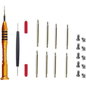 Screwdriver and Spring Bar Tool Set for iWatch Band Connector, Pentalobe P5 5 Star Screw Driver Repair Kit for All The iWatch Band Adapter, with Pins and Screws