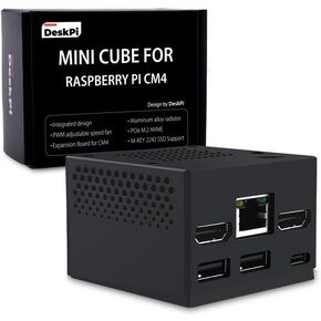 GeeekPi DeskPi Mini Cube for Raspberry Pi Compute Module 4 (CM4)
