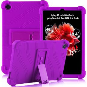 ATOOZ for ALLDOCUBE iPlay50 Mini Tablet Case 8.4 Inch 2023,Soft Silicone Kids Case for iPlay50 Mini Pro NFE Tablet 8.4 inch 2024 with Stand (Black)
