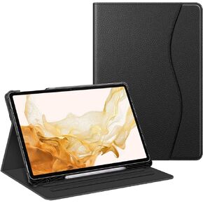 Fintie Case for Samsung Galaxy Tab S8 Plus 2022/S7 FE 2021/S7 Plus 2020 12.4 Inch with S Pen Holder, Multi-Angle Viewing Cover with Pocket Auto Wake/Sleep, Black