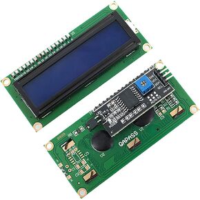 IIC/I2C/TWI LCD 1602 16x2 Serial Interface Adapter Module Blue Backlight Compatible with Ar-duino UNO R3 MEGA2560