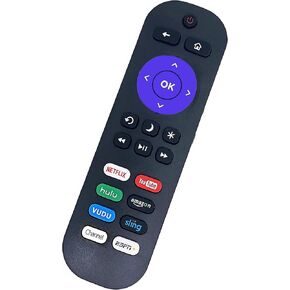 Remote Compatible with All TCL Roku TV Remote, Universal Remote Compatible with TCL Roku Smart 4K HD LED TV - with 8 Shortcut Buttons