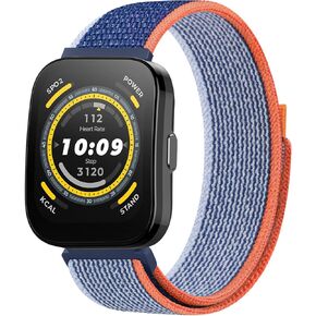 Meliya Band Compatible with Amazfit Bip 5 Band Women Men Women Men, 22mm Adjustable Soft Nylon Replacement Watch Strap for Amazfit Bip 5 Smart Watch