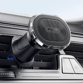 volport Magnetic Phone Mount for Car [Vent & Dashboard]: Strong Magnet Holder for Round/Horizontal/Vertical Air Vent, for iPhone 15/14/13/12 Pro Max Plus Samsung S24 Ultra All Cell Phone & Tablets