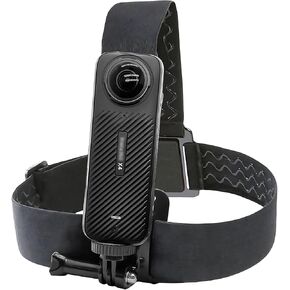 Head Strap Mount for Insta 360 X4 X3 X2 X ACE Pro ONE RS R GO 2 3, Hat headband Mount Compatible with GoPro Hero 12 11 10 9 8 7 Silver White 6 5 4 Session, 3+ Fusion Max, DJI Osmo Action 2 3 4 Cameras in Kuwait