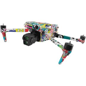MightySkins Skin Compatible with DJI Air 3 - Puppy Fall | Protective, Durable, and Unique Vinyl Decal wrap Cover | Easy to Apply, Remove, and Change Styles