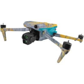 MightySkins Skin Compatible with DJI Air 3 - Yellow Spill | Protective, Durable, and Unique Vinyl Decal wrap Cover | Easy to Apply, Remove, and Change Styles