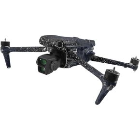 MightySkins Skin Compatible with DJI Air 3 - Dark Shimmer Marble | Protective, Durable, and Unique Vinyl Decal wrap Cover | Easy to Apply