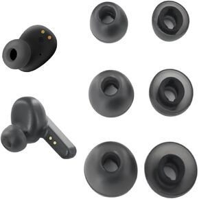 Replacement Earbuds Tips Silicone Ear Tips for J-BL Vibe Buds/Live Pro TWS 2 / Live Free 2 /Tour Pro 2, Fit in Case, Buds Tips, 3 Pairs S/M/L 3 Size,Black