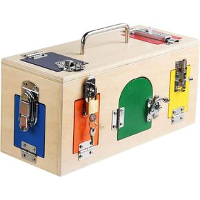 Montessori Lock Box Toy Learning Education Busy Board Practical