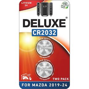 Key Fob Battery Replacement for Mazda (2019-2024) 3 6 CX-5 CX-30 CX-9 CX-50 CX-90 CX-3 CX-70 MX-5 Miata (Pack of 2) Smart Remote (Check Fitment Guide)