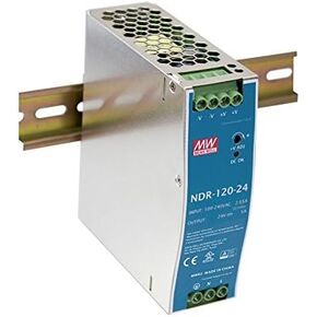 DIN Rail PS 120W 24V 5A NDR-120-24 Meanwell AC-DC SMPS NDR-120 Series MEAN WELL Switching Power Supply
