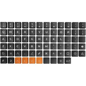 Chocfox-Fans Keycaps Low Profile PBT Keycaps for Kailh Chocolate Switch Mechanical Keyboard(Ergo KIT)
